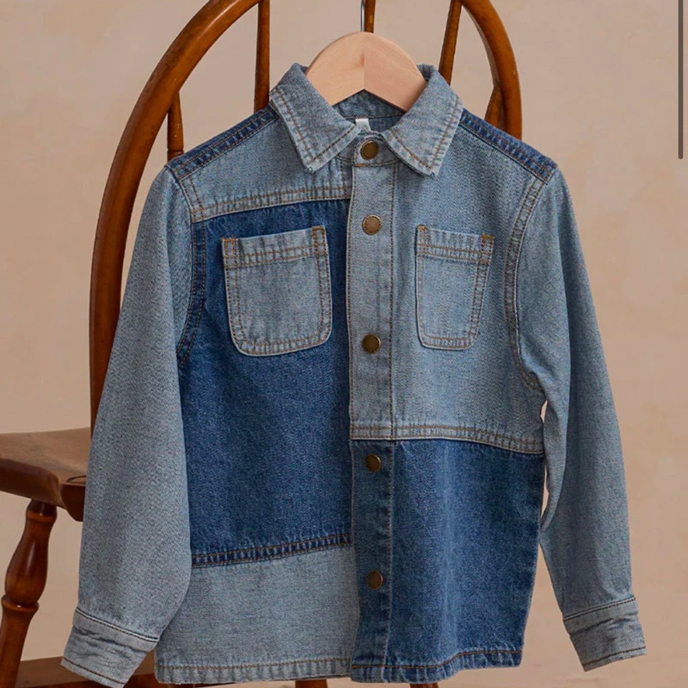 Patchwork Denim Overshirt | Rylee and Cru - Picture 3 of 4